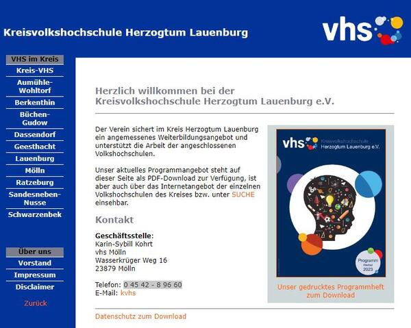 Bild vergrößern: Kreisvolkshochschule